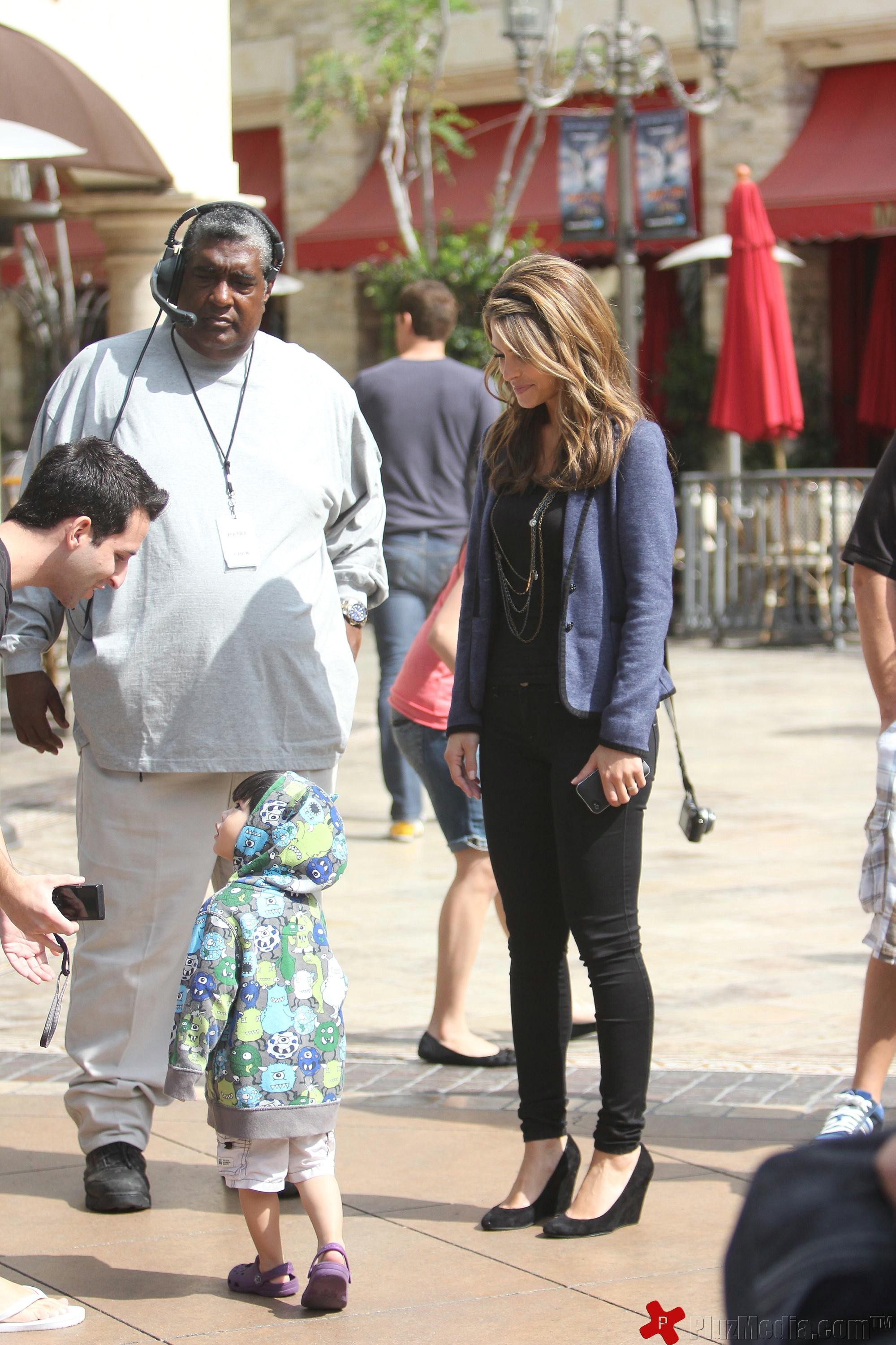 Celebrities at The Grove while filming at segment for 'Extra' | Picture 94716